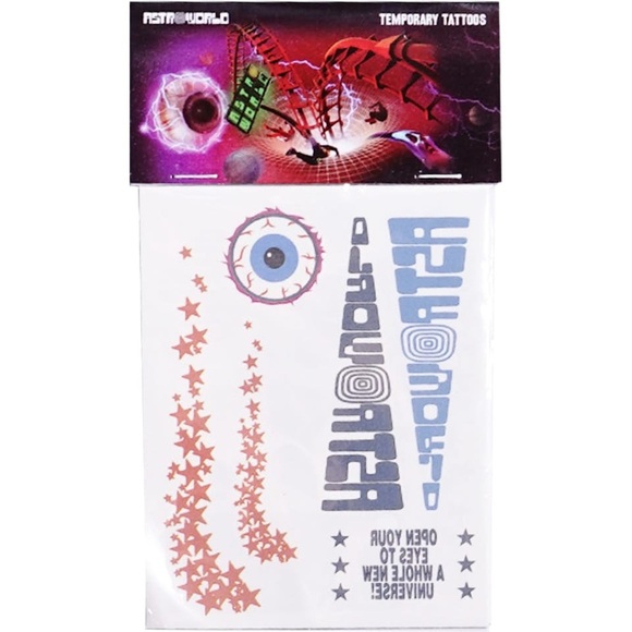 Travis Scott Astroworld Temporary Tattoo Pack - Picture 1 of 3